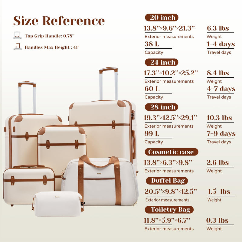 Coolife Luggage Set 3 Piece Suitcase Set Carry On Luggage PC Hardside Luggage TSA Lock Spinner Wheels Telescopic Handle