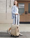 LOVEVOOK Carry On Luggage 22x14x9 Airline Approved, 22 Inch Softside Suitcases with Spinner Wheels, Lightweight Carry-on Suitcase with TSA Lock for Women Men, Large Luggage for Travel Business Trip