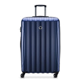 DELSEY PARIS Helium Aero Hardside Expandable Luggage with Spinner Wheels, Blue Cobalt, Checked-Large 28 Inch