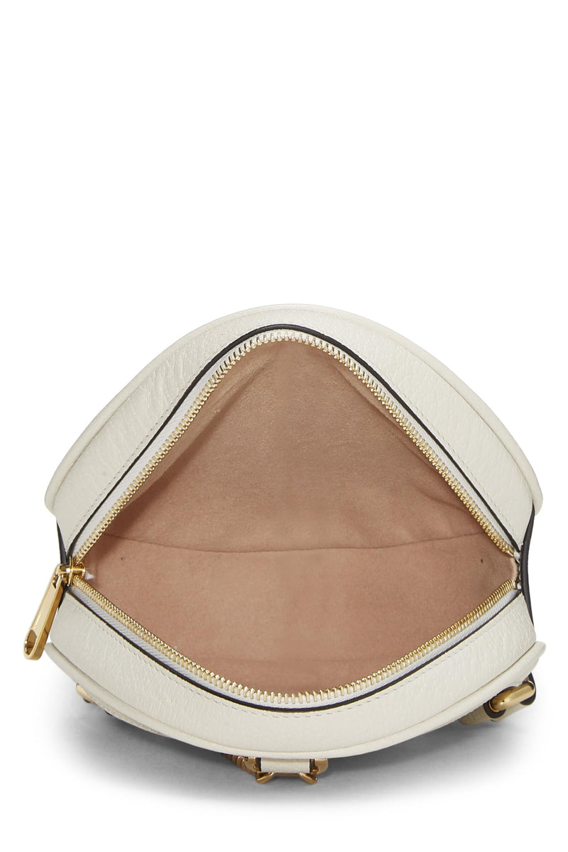 Gucci, Pre-Loved Leather Ophidia Backpack Mini, White