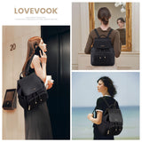 LOVEVOOK Mini Backpack for Women,Small Backpack Purse for Travel Work Cute Backpack Daypack With Anti-theft Pocket Mini Bag for Daily College Shopping