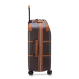 DELSEY PARIS Chatelet Air 2.0 Hardside Luggage with Spinner Wheels, Chocolate Brown, Checked-Medium 24 Inch