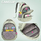 CAMTOP Laptop Backpack 15.6 Inch College Middle School Teen Girls BookBag Travel Backpacks Casual Daypacks (17 Inch, Sage Green)