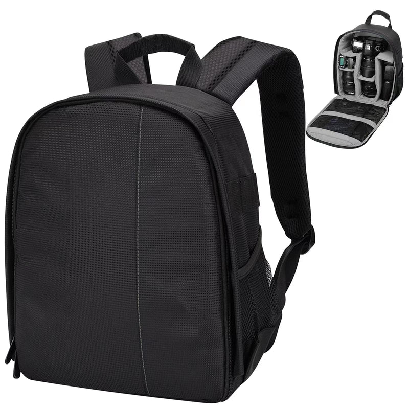 Lizbin Camera Backpack Professional Camera Bag for DSLR/SLR Mirrorless Camera, Photography Backpack Case for Women Men Photographers, Camera Case Compatible with Canon Nikon Sony Digital Lens (Grey)