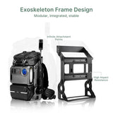 COALAX Lancer 300 Modular Waterproof Outdoor Camera Backpack with Portable 300Wh Power, Exoskeleton Design, Magic Arm for Lighting & Recording, Professional DSLR/SLR Camera Bag for Photography, Black