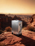 KANGSHILU All Aluminum 20'' Luggage with Removable Spinner Wheels,Provide Spare Wheels.Carry on Luggage 22 x 14 x 9 Airline Approved Lightweight Metal Hard Shell Zipperless Suitcase