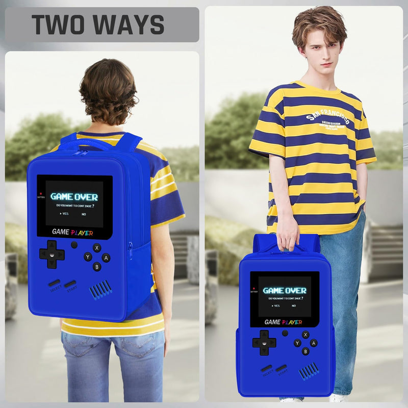 ZHIMEBYE Gamer Backpack for Boys,School Boys Backpack for Kids Children Teens Elementary Middle High School,17" Large Capacity Student Bookbag & Multifunctional Video Game Travel Bag