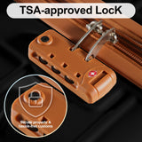 AAIVV 4 Piece Luggage Set Expandable ABS Travel Suitcase Set TSA Lock Hardshell Durable Lightweight Traveling Luggage Sets Gift for Back to School (Black, 28in26in20in13in)