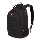 SwissGear 1186 Special Edition 13” Laptop Backpack Black – Compact Tech Bag with Reflective Accents – Multiple Organizer Pockets with Bungee Cords & D-ring Attachment Point