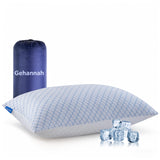 Gehannah Travel Pillow - Large 1 Pack Compressible Camping Pillow for Sleeping - Shredded Memory Foam with 1 Storage Bags - Supportive for Adults, Kids, Outdoor, Backpacking, Hiking Gear