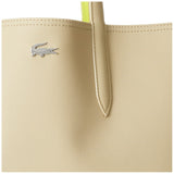 Lacoste Women's Anna Large Reversible Tote Bag, Soft Sage Yellow Elec, One Size