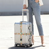 Nuxovilar Luggage Straps of 2 Set Travel Elements, Durable Material 1.96*70.86 Inches of 2 Set for Suitcases, Travel Must-Haves for 22-28 Inch Luggage, Ideal for International Trips, Beach Vacations