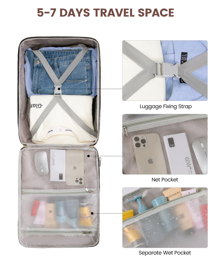 LOVEVOOK 40L Travel Backpack for Women & Men, Airline Approved Carry On Luggage with 3 Packing Cubes, TSA Overnight Bags, Waterproof Personal Item Bag, Weekender Essentials Backpacks fits 17" Laptop