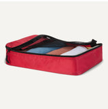 Amazon Essentials 4-Piece Packing Cubes Travel Accessories Set, Luggage Organizer, Double Zipper, Mesh Top, Space-Saving Suitcase Organizer, Small/Medium/Large/Slim, Red (Previously Amazon Basics)
