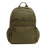 Vera Bradley Women's Cotton Campus Backpack, Climbing Ivy Green - Recycled Cotton, One Size | Backpacks4Less