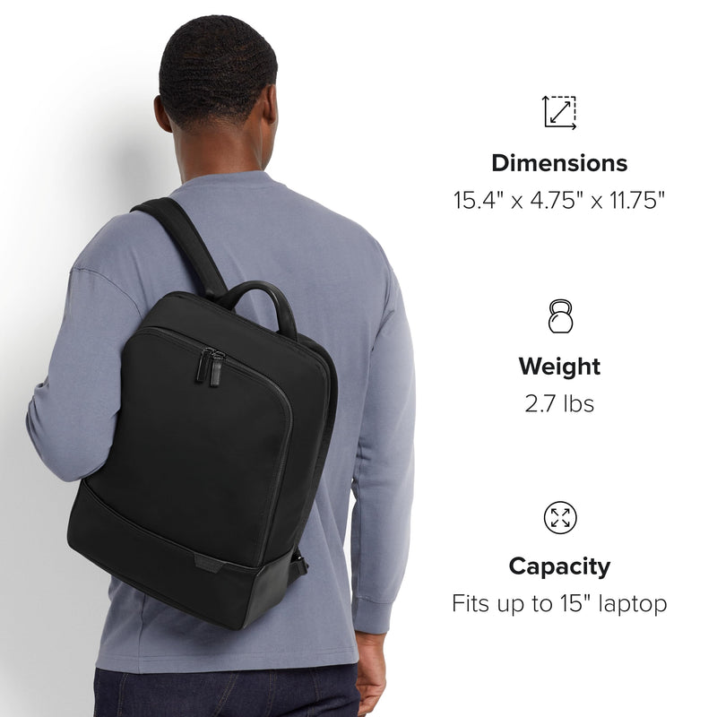 TUMI - Harrison William Backpack - Men's Backpack for Business & Travel - Fits up to 15" Laptop - 15.4" X 11.8" X 4.8" - Black