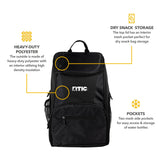 RTIC Lightweight Backpack Cooler, Black, 15 Can, Portable Insulated Bag, for Men& Women, Great for Day Trips, Picnics, Camping, Hiking, Beach, or Park