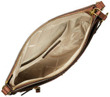 Michael Kors Jet Set Charm Small Flat Crossbody Bag, Gold-Tone Hardware/Luggage, One Size