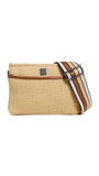 Think Royln Women's Raffia Bum Bag, Dune/Saddle, One Size | Backpacks4Less