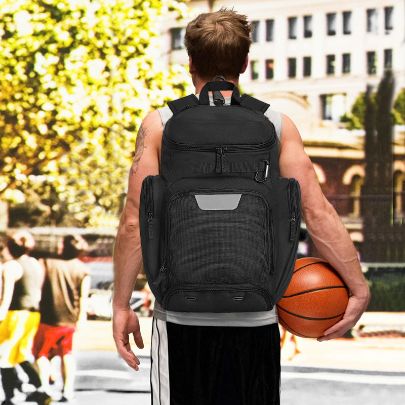 LARIPOP Basketball Backpack Large Sports Bag, Gym Bag with Ball Compartment and Shoe Compartment to Store Sports Shoes Water Bottles Laptops and Daily Necessities, Widely Used in Basketball, Soccer