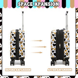 Inprof Kids Luggage with Spinner Wheels Carry on Suitcases for Girls 2 Piece Luggage Sets 16" Toddler Suitcase for Kids Rolling Suitcase Airline Approved (Brown Leopard)