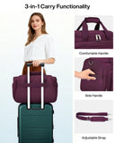 MILADA Underseat Carry On Luggage Bags for Travel Lightweight Foldable Carry On Bags for Airplanes Small Duffle Bag for Men Women TSA Approved Underseat Bag Travel Tote Bags, Purple