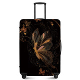 ANNA QUEEN Gold Butterfly Travel Luggage Cover -Stretchable Airplane Suitcase Protector Sleeve,Universal Washable Fit for 20-22 Inch Checked Baggage,Water Resistant Durable Luggage Protector