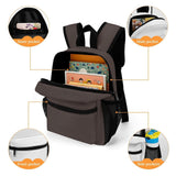 UTRSIFB Laptop Backpack Water Resistant Small College Bag, GreyPortable Travel Backpack