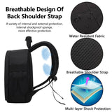 Lizbin Camera Backpack Professional Camera Bag for DSLR/SLR Mirrorless Camera, Photography Backpack Case for Women Men Photographers, Camera Case Compatible with Canon Nikon Sony Digital Lens (Grey)