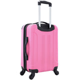 Travelers Club Chicago Hardside Expandable Spinner Luggages, Hot Pink, 20" Carry-On, HS-20720-EX-690N