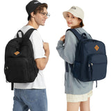 abshoo Classical Basic Womens Travel Backpack For College Men Water Resistant Bookbag (Black)