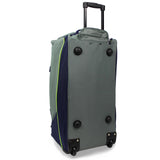 World Traveler Hipack Lightweight 28-Inch Rolling Duffel Bag with Shoe Pocket, Grey Navy, 28 inch