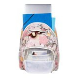 Roxy Women's Shadow Swell Backpack | Travel | Everyday Carry | Work | Gym | 21L | Recycled Polyester, White Viva La Vida