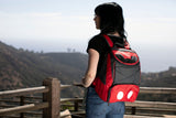 PICNIC TIME Disney Mickey Mouse Backpack Cooler, Insulated Soft Cooler Backpack, Waterproof Lunch Bag, Portable Hiking Backpack Ice Chest for Picnic, Beach, Camping & Travel, (Red with Gray Accents)