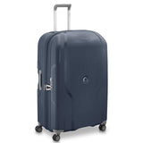 DELSEY PARIS Clavel Hardside Expandable Luggage with Spinner Wheels, Blue Jean, Checked-Large 30 Inch