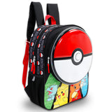 Pokemon Backpack for Kids - Bundle with 16" Pokeball Backpack Featuring Pikachu, Bulbasaur, Charmander, Squirtle Plus Water Bottle, Stickers, More | Pokemon School Bag for Boys
