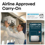 VATILIN 20 Inch All Aluminum Carry On Luggage 22x14x9 Airline Approved with Spinner Wheels,Hard Shell Zipperless Lightweight Small Suitcase with TSA Approved for Travel Business Women Men,Silver