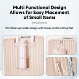 20 Inch Carry On Luggage Suitcase TSA Locks Approved Hardside Lightweight Suitcase With Cup Holder Carry-On Luggage With USB Port Zipperless Design Airline-Approved 360° 8 Double Spinner Wheels