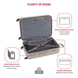 SwissGear 7366 Signature Hardside Expandable Luggage with Spinner Wheels, TSA Lock, Sand, Checked-Large 27-Inch
