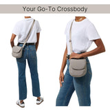 Baggallini Swift Flap Mini Crossbody - 6.3"x7" Lightweight Small Travel Purse with Crossbody Strap and RFID