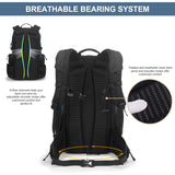 MOUNTAINTOP 40L Hiking Backpack Lightweight Travel Camping Backpack with Waist Strap&YKK Zippers for Men Women