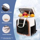 Stillithou Backpack Coolers Insulated Leak Proof for Women Men, 45 Cans Large Capacity Waterproof Cooler Backpack, Soft Portable Cooler Bag for Beach Travel Camping Picnic Work, Brown