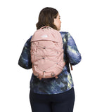 The North Face Women's Borealis Commuter Laptop Backpack - Everyday Travel Bag, Laptop Sleeve, Reflective Details, Pink Moss Dark Heather/Gardenia White-NPF, One Size