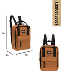 Dickies Brooklyn Mini Backpack, Small Backpack Purse for Men and Women, Travel Shoulder Book Bag (Brown Duck)