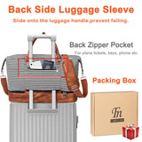 IBFUN Weekender Bags for Women, 21" Weekender Travel Bag, Travel Duffle Bag with Shoe Compartment Carry on Overnight Duffel Bag for Weekend Travel Business Trip, 3PCS