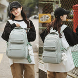 KBTYE School Backpack for Kids Girls Cute Travel Backapck for College Women Men Casual Laptop Bookbag for Teen Student(Green)