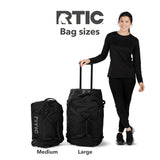 RTIC Road Trip Rolling Duffle Bag with Wheels for Men and Women, Traveling Tote for Camp, Travel, Gym, Weekender, Camping, Overnight Carry On, Sports, Spacious, Water Resistant, Medium, Trailblazer