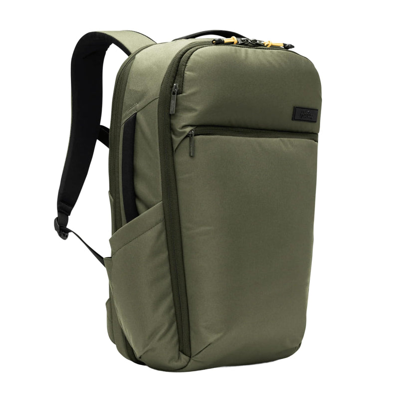 Halfday Roamer All-in-One Travel Backpack | 15” Laptop Compartment, Built-In Shoe/Laundry Pouch, Magnetic Sternum Strap, Padded Shoulder Support | Weekend & Business Trip Carry-on Bag, Olive