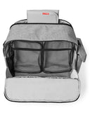 Skip Hop Diaper Bag: Iconic Duo Weekender, Extra Large Capacity with Changing Pad & Stroller Attachment, Grey Melange