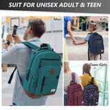 VX VONXURY Backpack for Men Women,Lightweight Bookbag with Mulitiple Pockets,Classical Water Resistant Travel Backpack